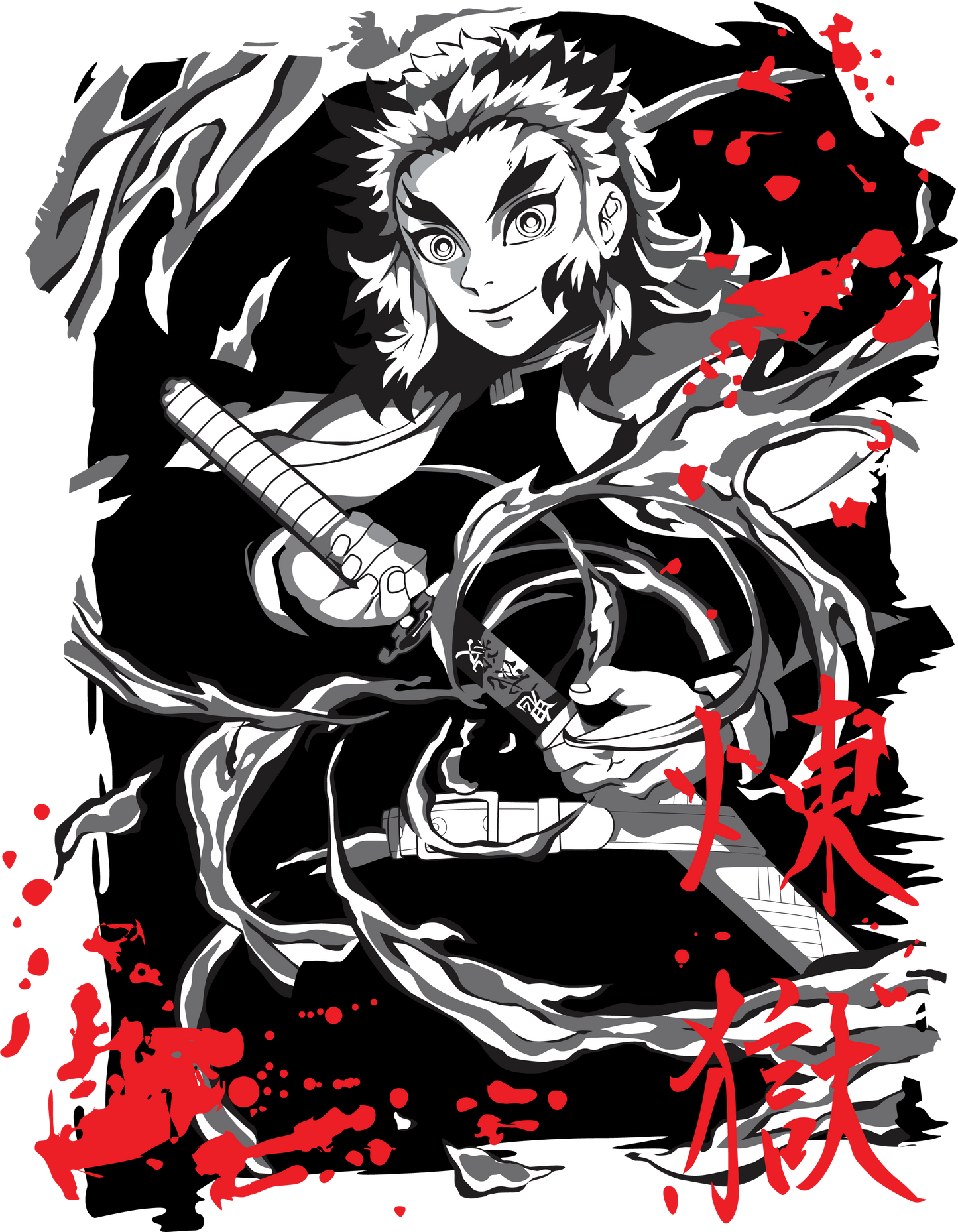Demon Slayer Printed T-Shirt – Limited Edition Oversized Tshirt